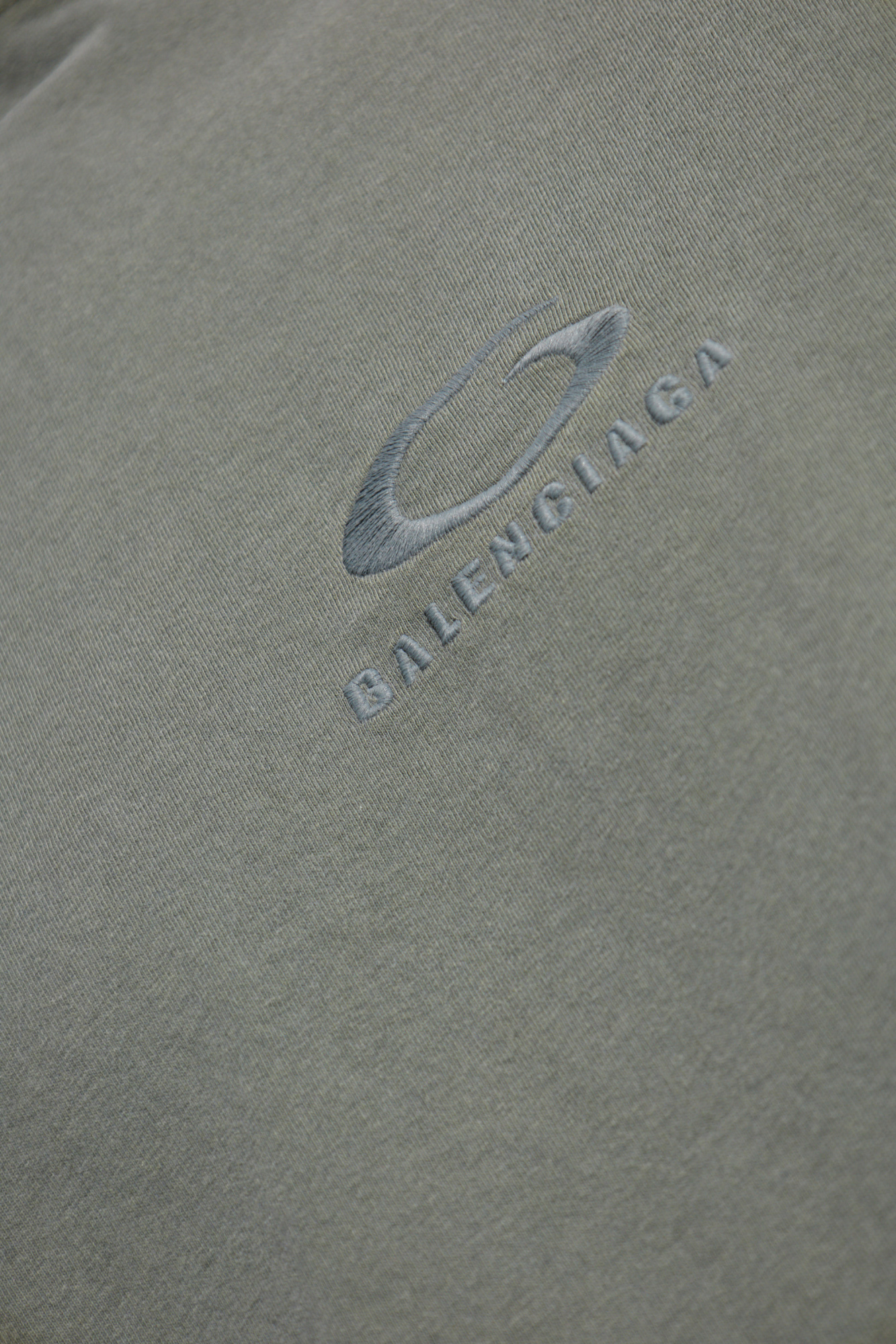 balenciaga グレー Tシャツ Balenciaga - Printed Cotton-Jersey T-Shirt - Gray Balenciaga